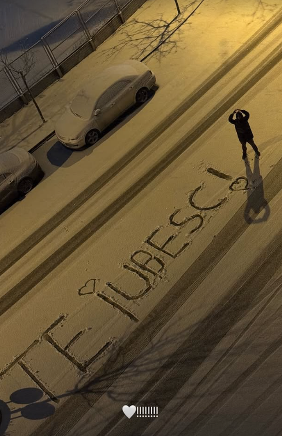 Gestul cu care Daniel Bîrligea și-a impresionat iubita: ce a apărut pe strada din fața locuinței lor