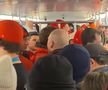 Echipa națională a Canadei se deplasează cu metroul // Captură foto: @gazzetta.it