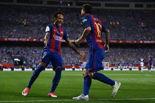 Neymar, alături de Messi // Foto: Getty