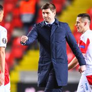 Steven Gerrard (40 de ani) i-a lăudat pe Ianis Hagi (22 de ani) și pe Nicolae Stanciu (27 de ani), pentru prestațiile din Slavia Praga - Rangers, scor 1-1.