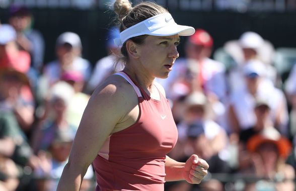 Uragan în primul set, mai bună în decisiv! Simona Halep e în turul 3 la Indian Wells