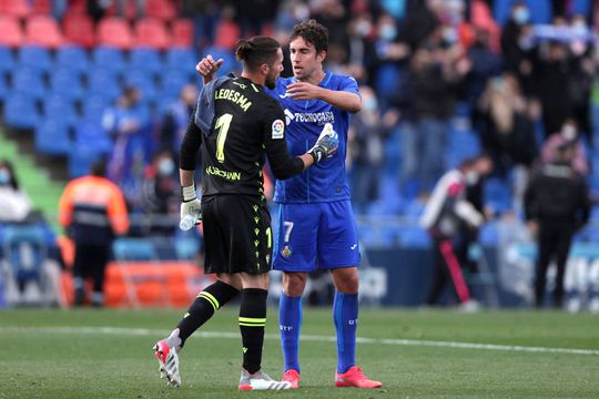 Conan Ledesma, portarul lui Cadiz, riscă o suspendare de până la 12 etape, după gestul de la finalul meciului cu Getafe, scor 2-2/ foto Guliver/GettyImages