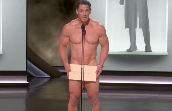 John Cena, în „plicul gol” la Gala Premiilor Oscar 2024! De ce a apărut fostul wrestler dezbrăcat pe scenă