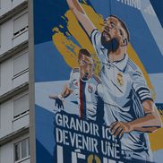 Muralul cu Karim Benzema de la Lyon FOTO: Ionuţ Iordache (GSP)