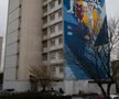 Muralul cu Karim Benzema de la Lyon FOTO: Ionuţ Iordache (GSP)