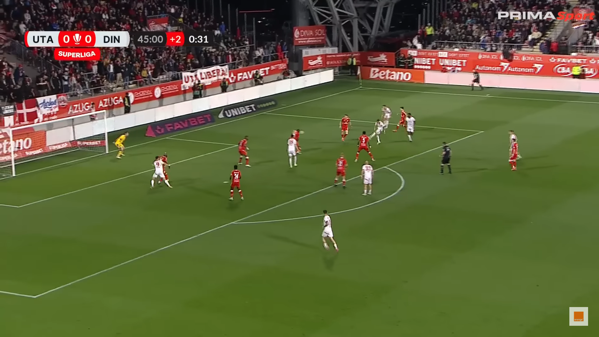 Golul lui Cătălin Cîrjan din UTA Arad - Dinamo
