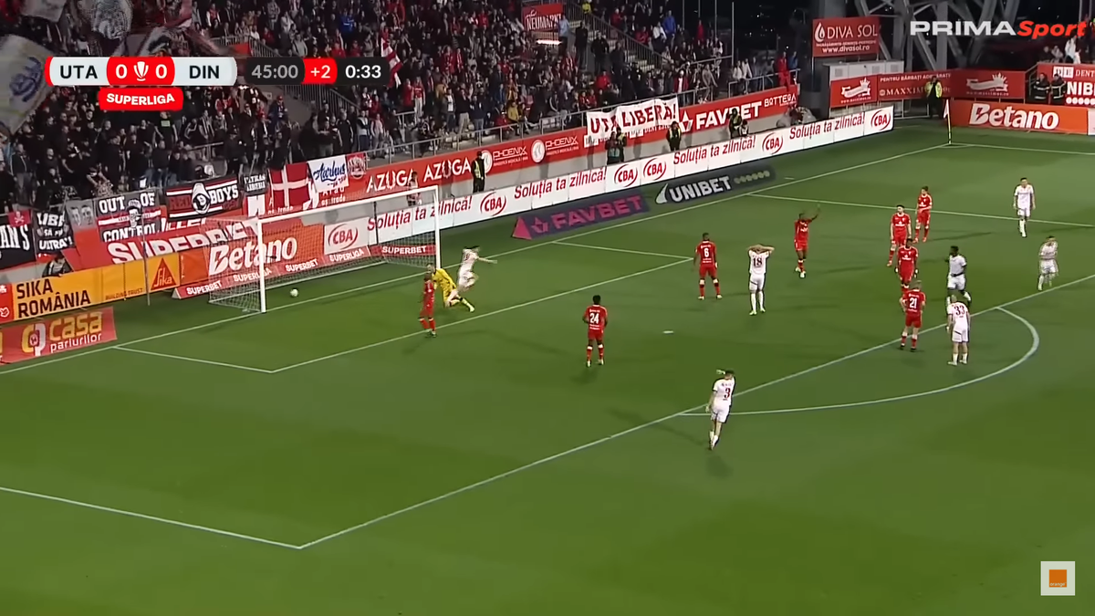Golul lui Cătălin Cîrjan din UTA Arad - Dinamo