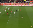 Golul lui Cătălin Cîrjan din UTA Arad - Dinamo, foto: captură Prima Sport