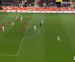 Golul lui Cătălin Cîrjan din UTA Arad - Dinamo, foto: captură Prima Sport