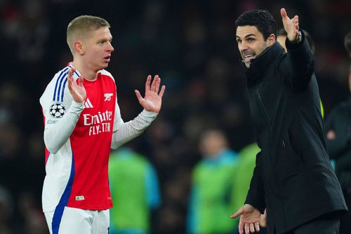 Oleksandr Zinchenko și Mikel Arteta / Foto: Imago