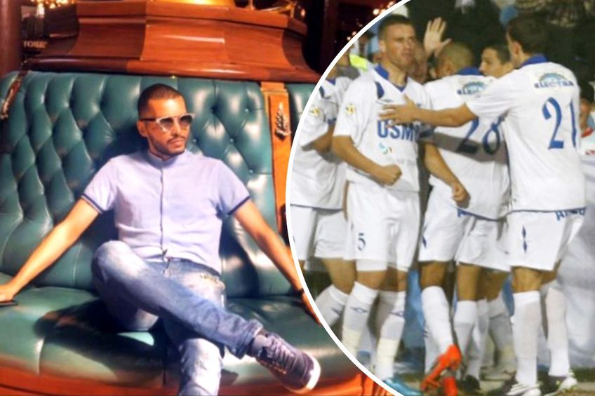 Nasser Menassel a fost coechipier la Pandurii cu Mihai Pintilii și Vlad Chiricheș. În dreapta, cei trei sărbătoresc un gol al gorjenilor, într-un meci din 2010 / Fotomontaj Diana Vasilescu