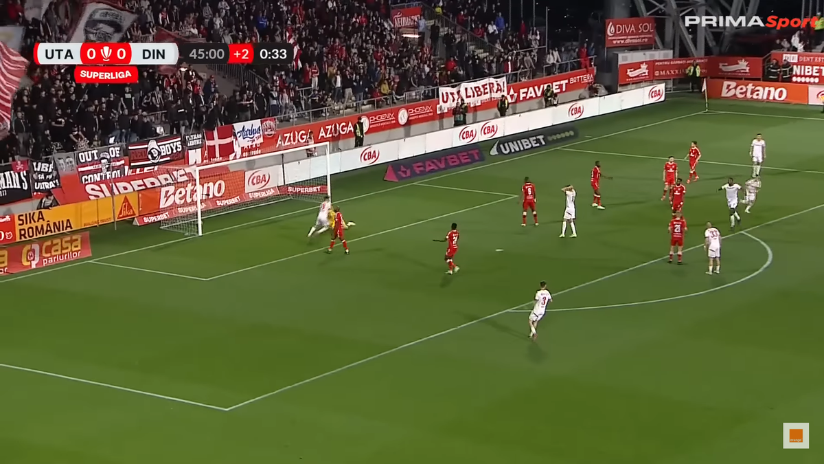 Golul lui Cătălin Cîrjan din UTA Arad - Dinamo