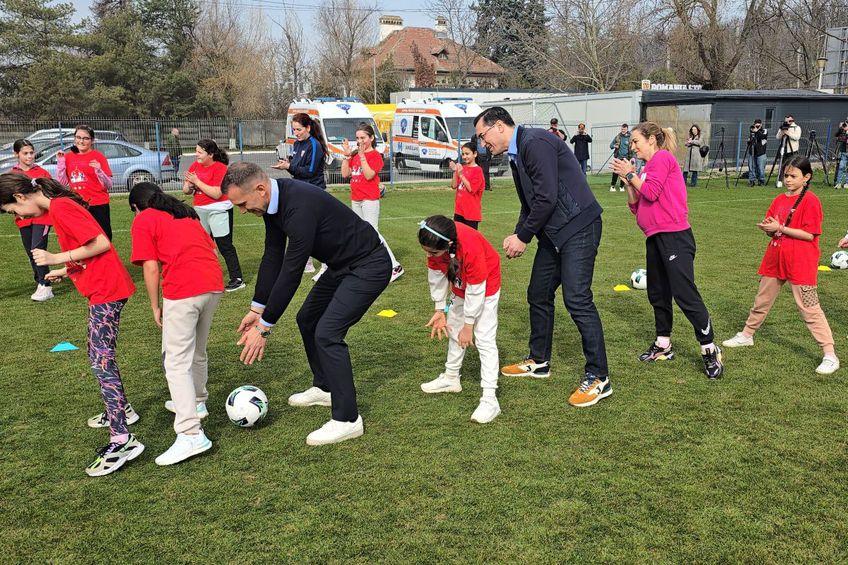 Răzvan Burleanu și Andriy Shevchenko s-au implicat activ în acțiunea de azi de la Mogoșoaia