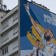 Muralul cu Karim Benzema de la Lyon FOTO: Ionuţ Iordache (GSP)