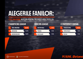 INFOGRAFIC: Alegerile fanilor pentru trofeele UEFA 2025-26