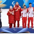 Podiumul paralimpic la schi fond/Foto: Getty Images