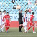 Ștefan Bană, eliminat în Oțelul - Hermannstadt // FOTO: Sport Pictures