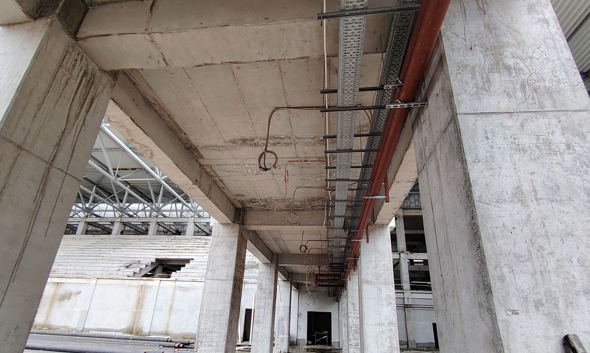 Cum se mișcă lucrurile la Sala Polivalentă din Constanța, începută încă din 2020