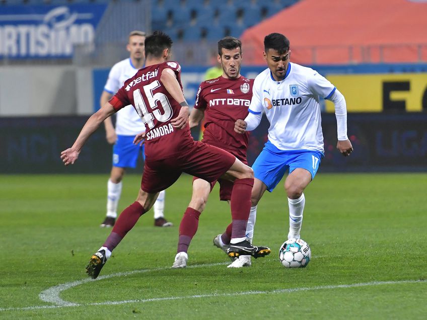 CS Universitatea Craiova și CFR Cluj au remizat, scor 0-0, și au stabilit programul și clasamentul din play-off. FCSB beneficiază de acest lucru și pornește din postura de lider.