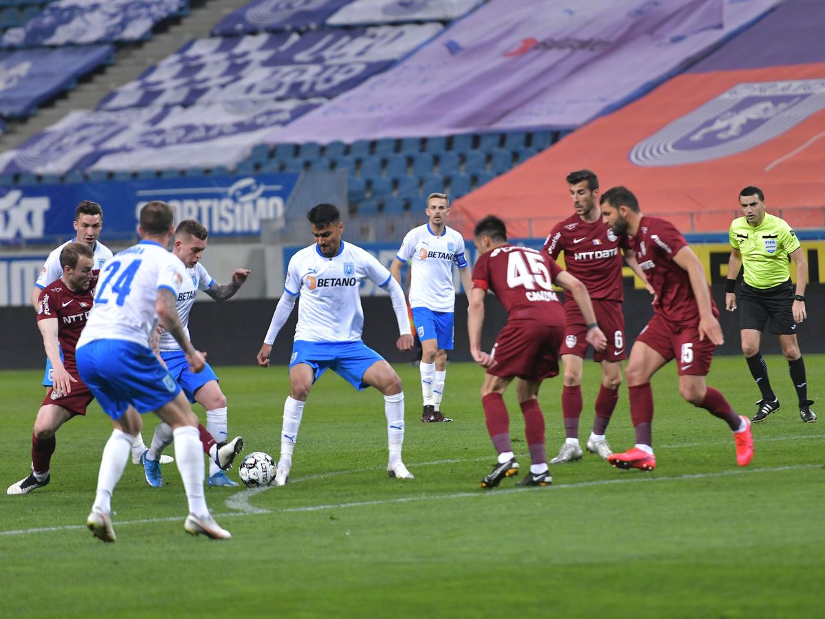 5 fotbaliști s-au remarcat în CS Universitatea Craiova - CFR Cluj