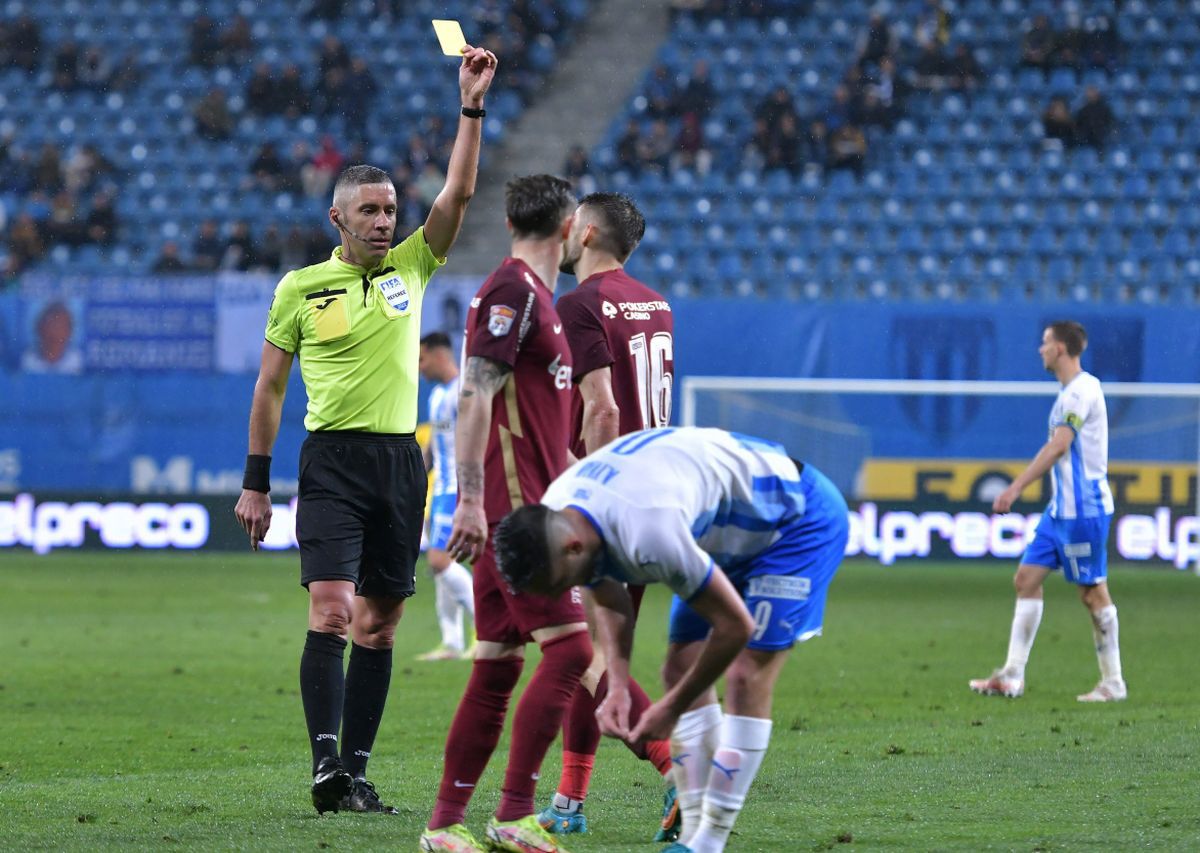 CSU Craiova acuză arbitrajul lui Radu Petrescu: „Chiar și cu brigada de arbitri, CFR nu a putut să ne învingă”