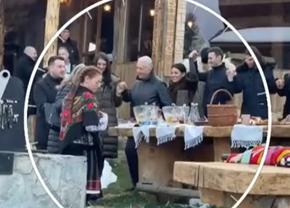 Imagini de la petrecerea exclusivistă dată de Ion Țiriac! Moștenitorul Ferrari și soția româncă au dansat pe muzică populară