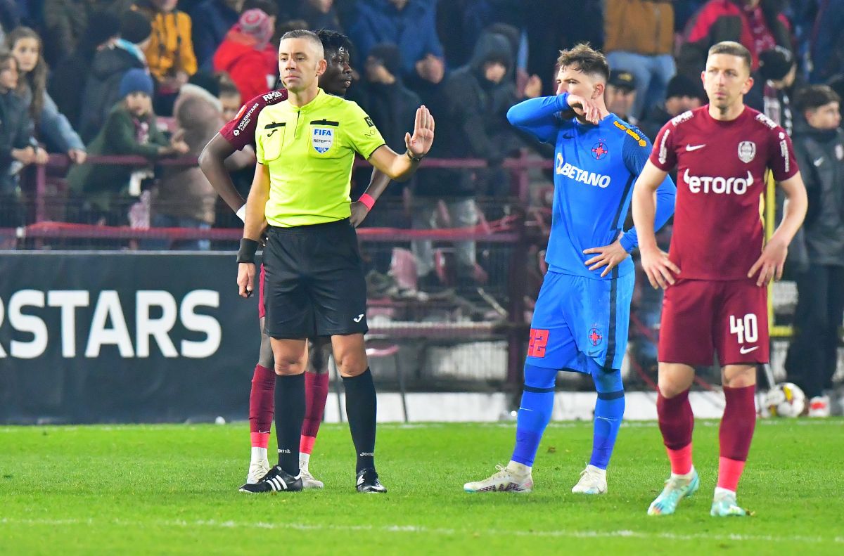 Ion Crăciunescu, enervat de arbitrajul din CFR Cluj - FCSB: „E penalty clar! L-a bătut soarele în cap?!”