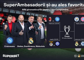 Real Madrid sau Napoli! Predicțiile Ambasadorilor Superbet pentru câștigarea Ligii Campionilor