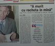 Pagina din Gazeta Sporturilor, a doua zi după decesul lui Gogu Viziru