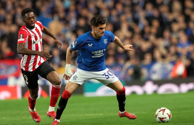 Laude pentru Ianis Hagi imediat după Rangers - Athletic Bilbao: „A făcut un efort uriaș”