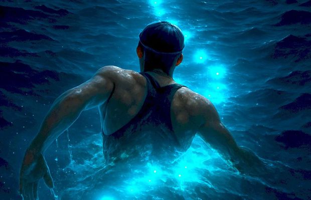 „Ce am văzut în apă în dreptul Muntelui Athos... nu există!” » Un român înotător de cursă lungă, povești incredibile: „Simțeam că ceva nu e în regulă, dar când am ridicat capul am amuțit”