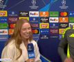 Tot studioul a aplaudat! Moment special în Liga Campionilor: „Sunt mândră de tine, dă-mi o îmbrățișare!”