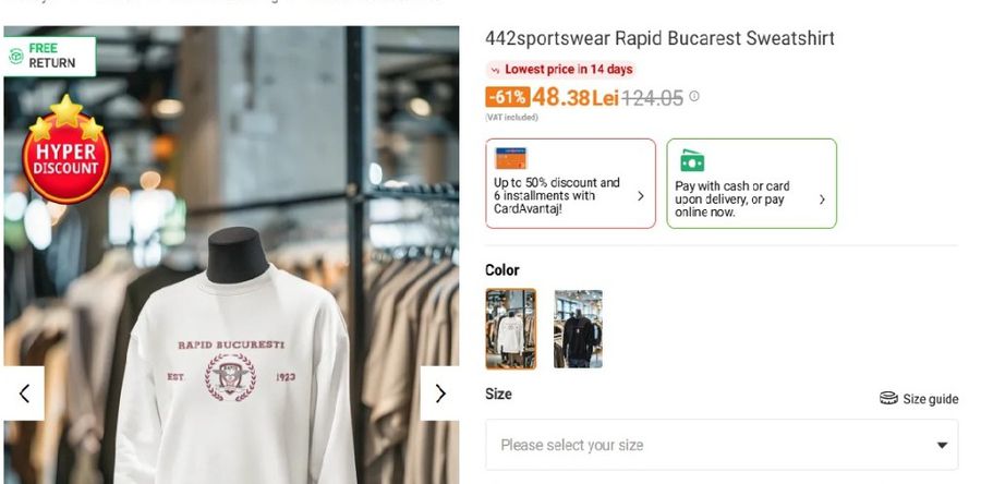 Un hanorac cu Rapid costă pe site-ul turcesc 63 de lei Rapid a dat în judecată un COLOS evaluat la peste 10 miliarde de euro! Avem toate detaliile procesului + Reacția acestuia