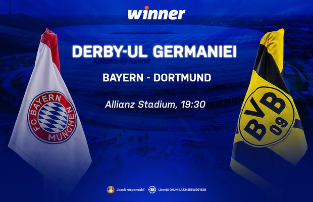 Bayern Munchen – Borussia Dortmund, confruntarea care o poate adduce pe gruparea bavareză mai aproape de titlu