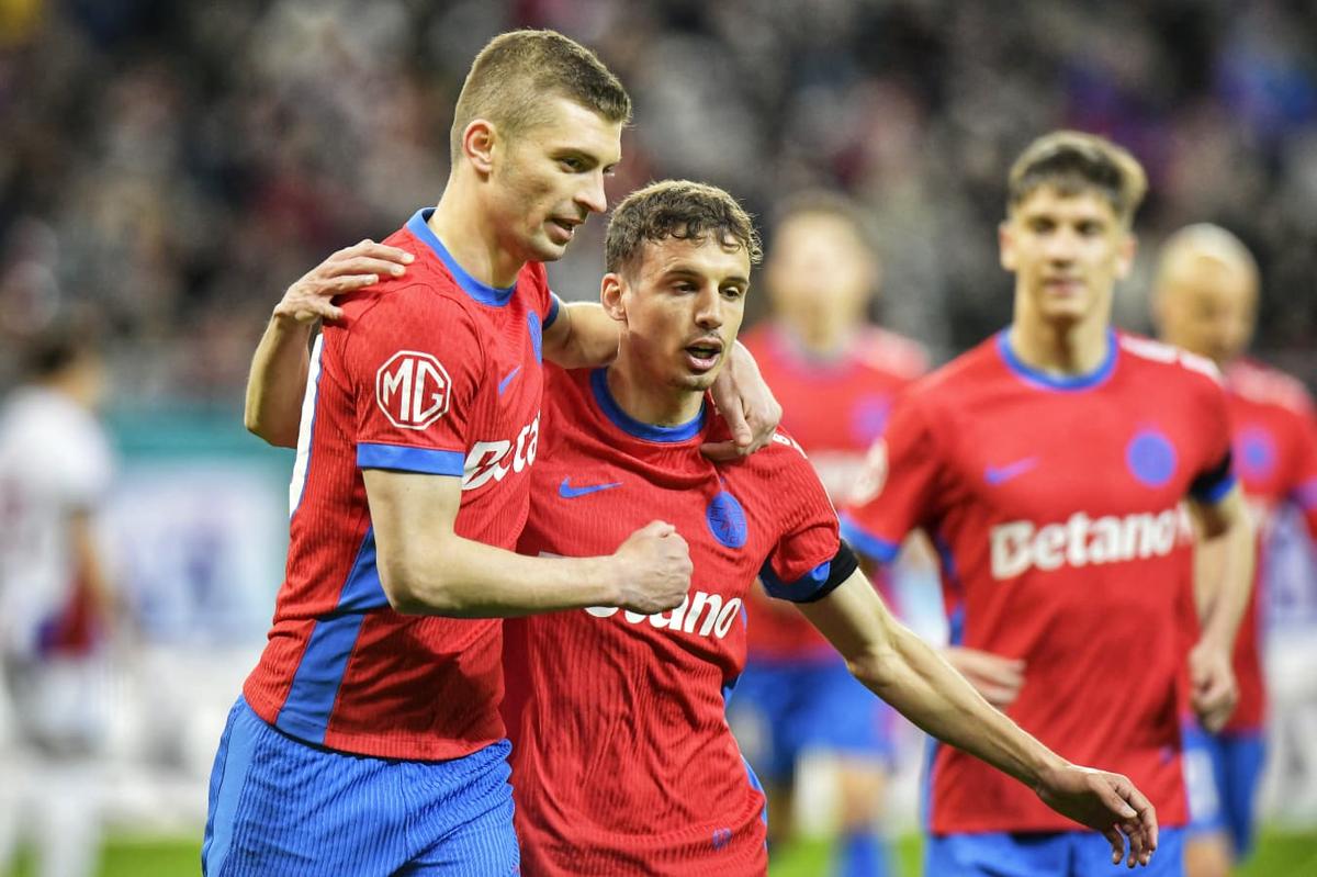 FCSB - Oțelul 4-0 » Roș-albaștrii s-au distrat cu gălățenii: 4 goluri într-o repriză