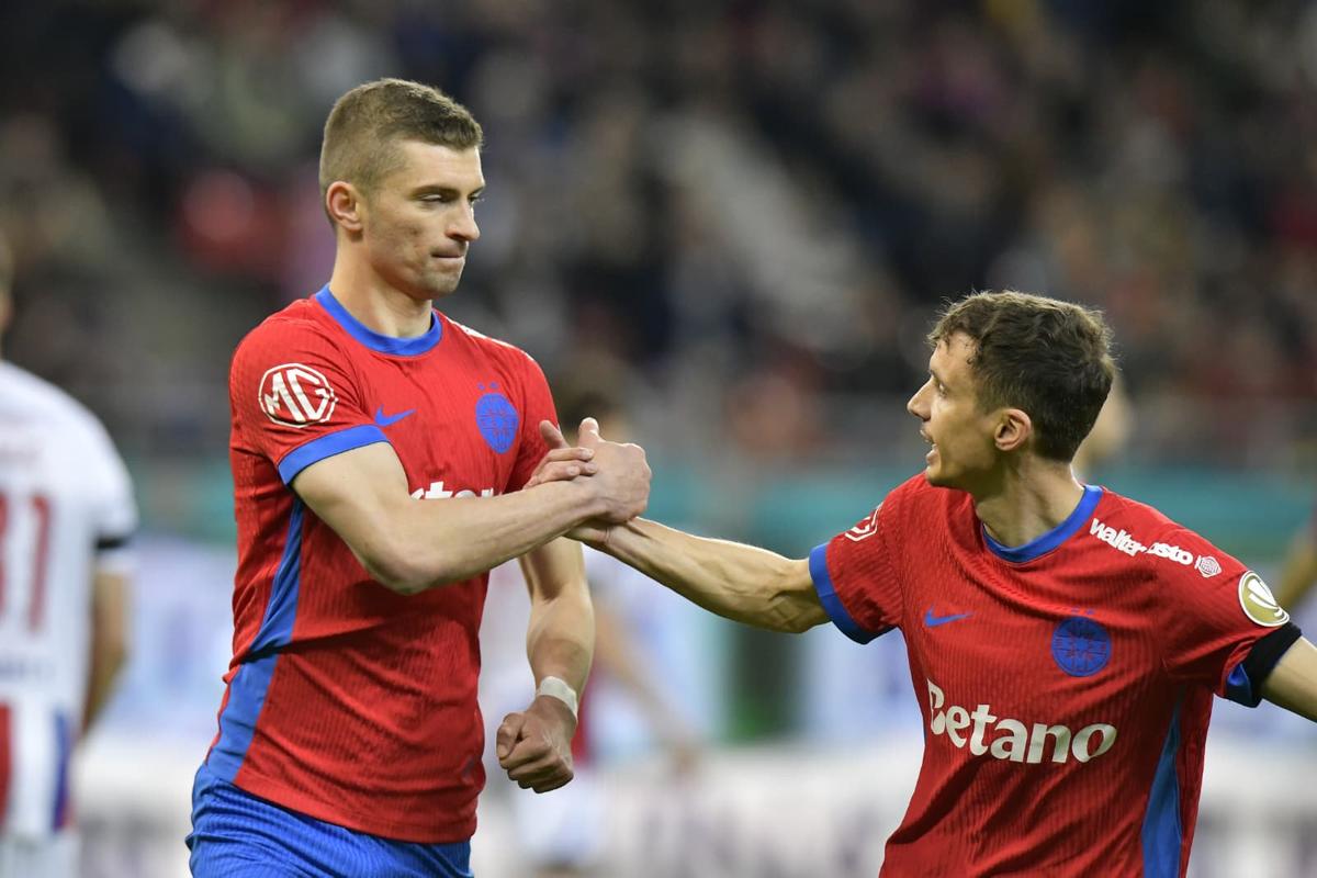 FCSB - Oțelul 4-0 » Roș-albaștrii s-au distrat cu gălățenii: 4 goluri într-o repriză