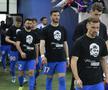 Jucătorii FCSB-ului au intrat pe teren cu tricouri în amintirea lui Mircea Lucescu, decedat în urmă cu 4 zile, pe 7 aprilie // foto: Cristi Preda (GSP)