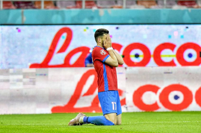 Mihai Popescu, în FCSB - Oțelul // FOTO: Cristi Preda (GSP.ro)
