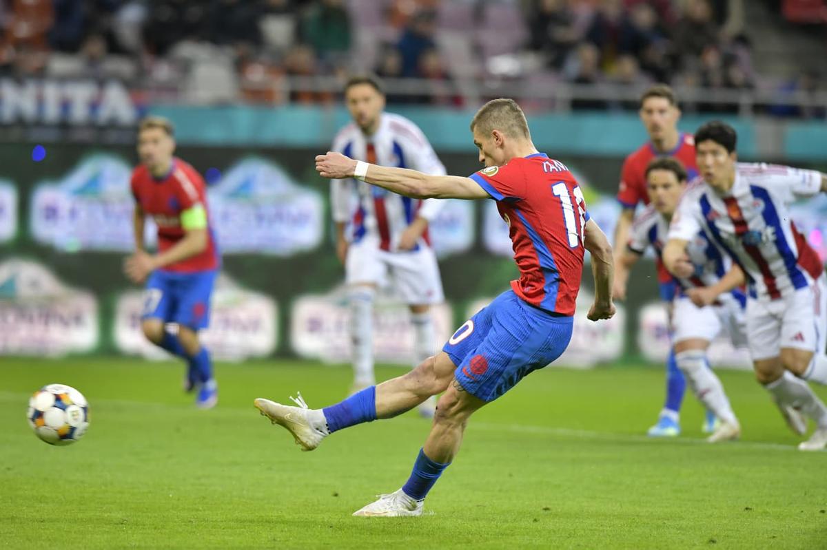 FCSB - Oțelul 4-0 » Roș-albaștrii s-au distrat cu gălățenii: 4 goluri într-o repriză