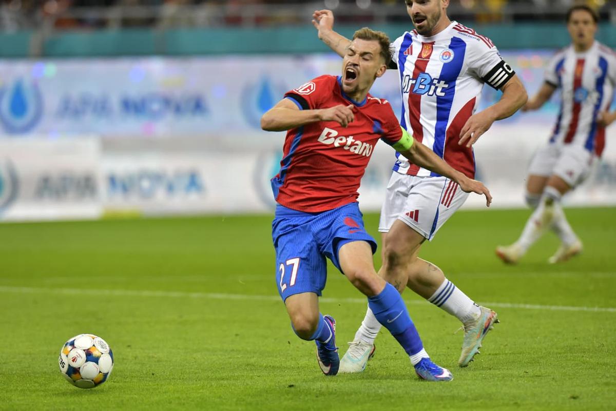 FCSB - Oțelul 4-0 » Roș-albaștrii s-au distrat cu gălățenii: 4 goluri într-o repriză