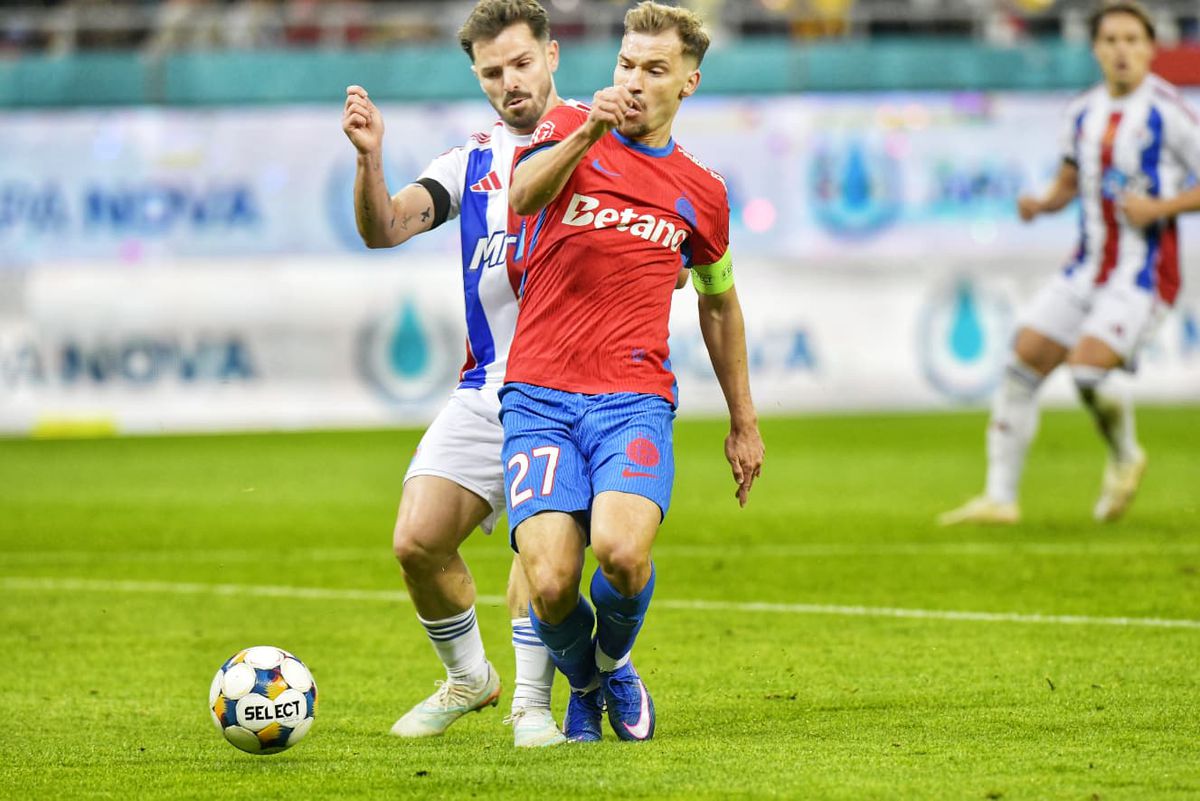 Darius Olaru, 3 contribuții decisive în FCSB - Oțelul: „Probabil cea mai bună repriză din acest sezon”