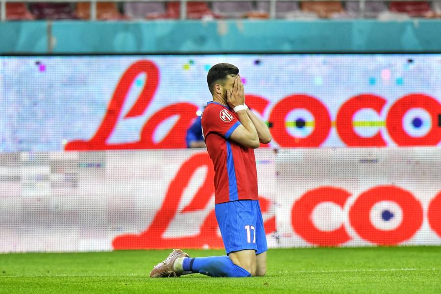 Mihai Popescu este unul dintre fotbaliștii care ar putea pleca de la FCSB în vară // FOTO: Cristi Preda (GSP.ro) 6 jucători își termină contractul cu FCSB, după barajul cu Dinamo: „Ne-am oprit aici”