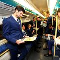 Novak Djokovic alături de cei mai buni jucători din lume în metroul londonez, poză prilejuită de Turneul Campionilor