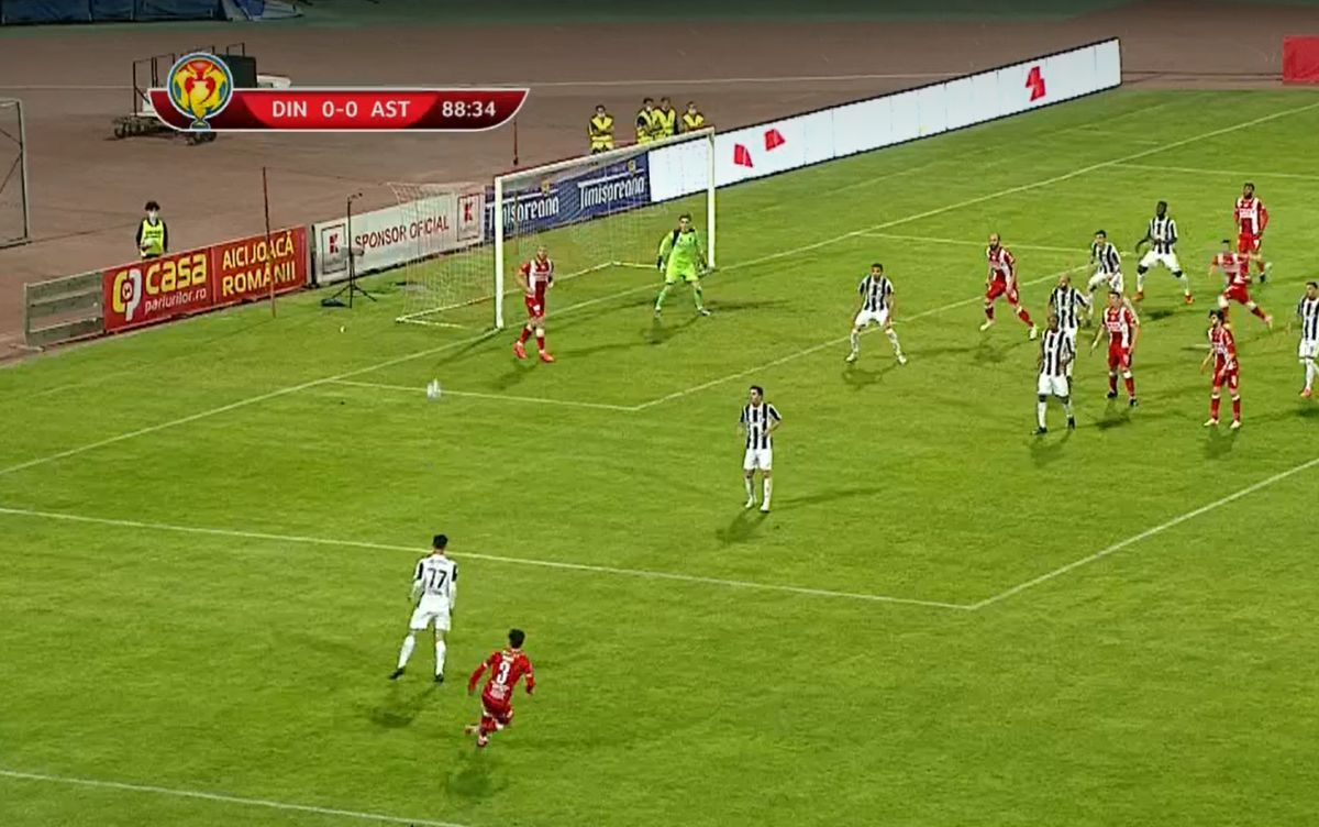 Andrei Radu, eurogol în Dinamo - Astra!