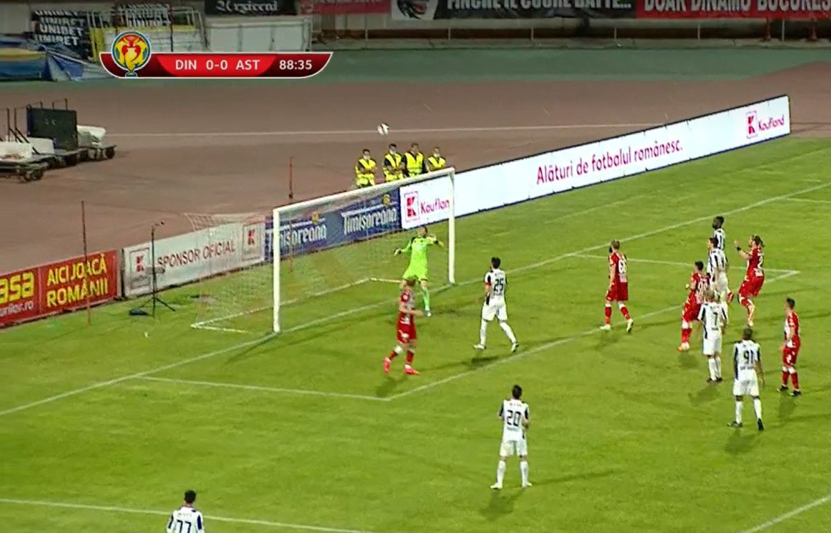 Andrei Radu, eurogol în Dinamo - Astra!