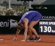 Simona Halep, sperietură în meciul cu Danielle Collins / FOTO: Capturi TV @Digi Sport 2