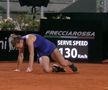 Simona Halep, sperietură în meciul cu Danielle Collins » Căzătura care a amuțit întreaga audiență