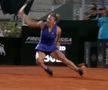 Simona Halep, sperietură în meciul cu Danielle Collins / FOTO: Capturi TV @Digi Sport 2