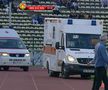Panică la Pitești » Ambele ambulanțe au intrat pe gazon, după ciocnirea violentă dintre Miguel și Lopes