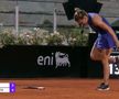 Simona Halep, sperietură în meciul cu Danielle Collins / FOTO: Capturi TV @Digi Sport 2